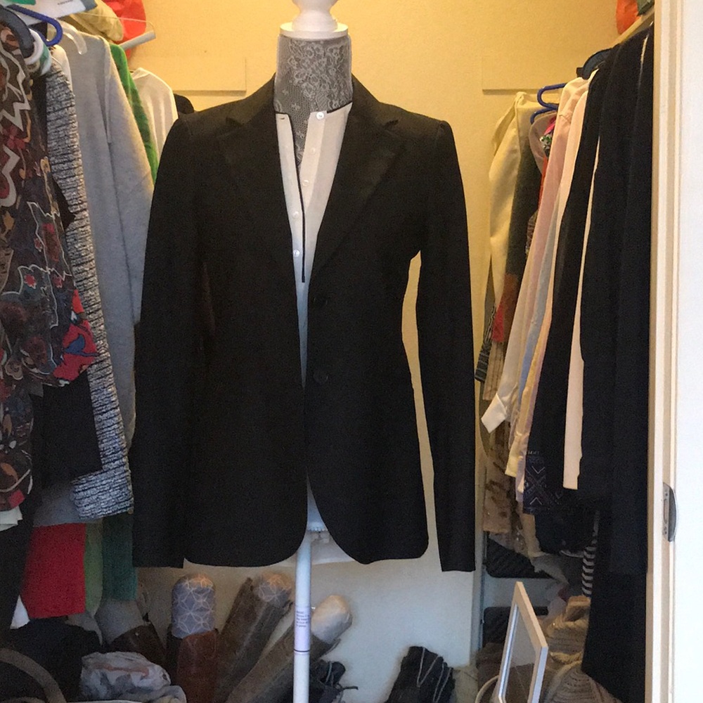 Theory black blazer, size 4